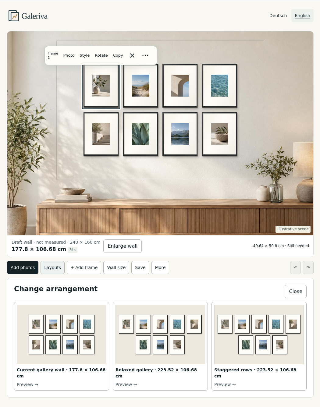 Compare arrangements