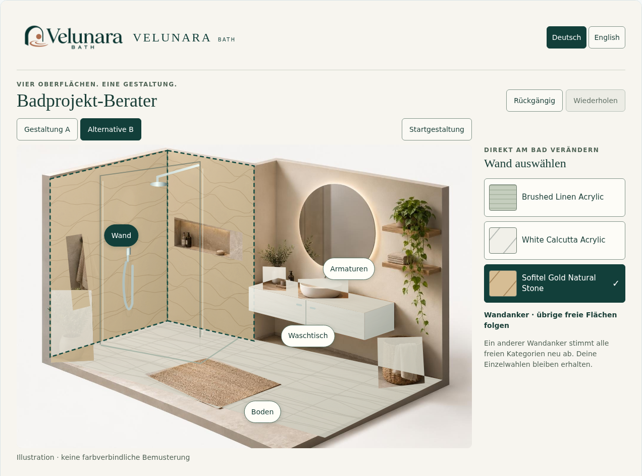 Vergleichen · Velunara Bath