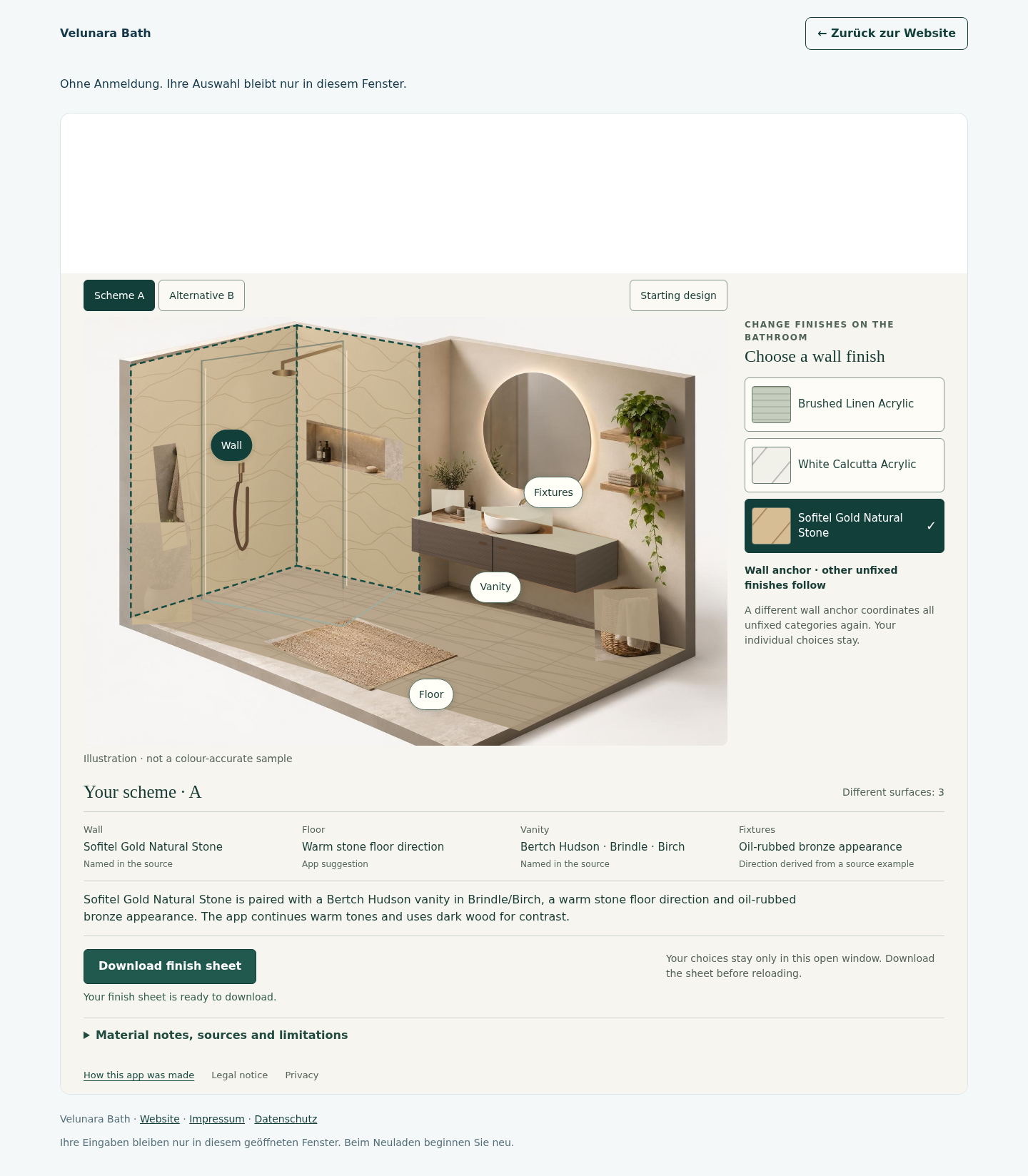 Take away · Velunara Bath