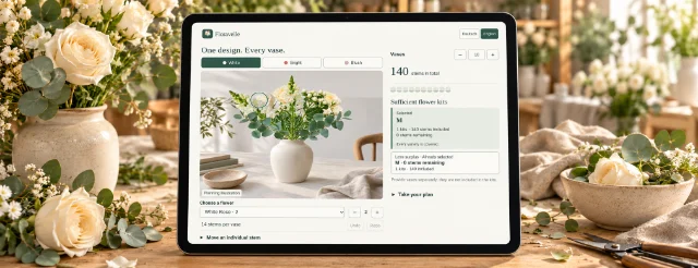 Floravelle · Flower suppliers: guide customers digitally