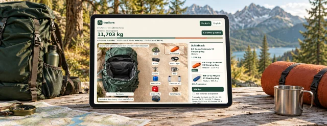 Trailora · Den Trekkingrucksack packen